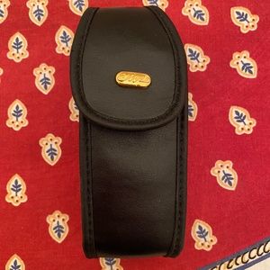 90s/Y2K Black Faux Leather Dumb Phone Case